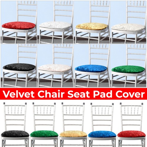 Crushed velvet chiavari chair - crushed,