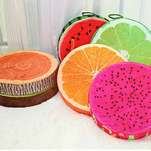 Colorful fruit chair cushions - colorful,