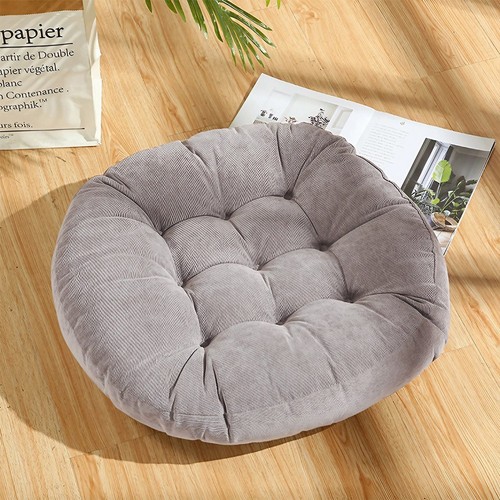 Grey tufted seat cushion - grey,