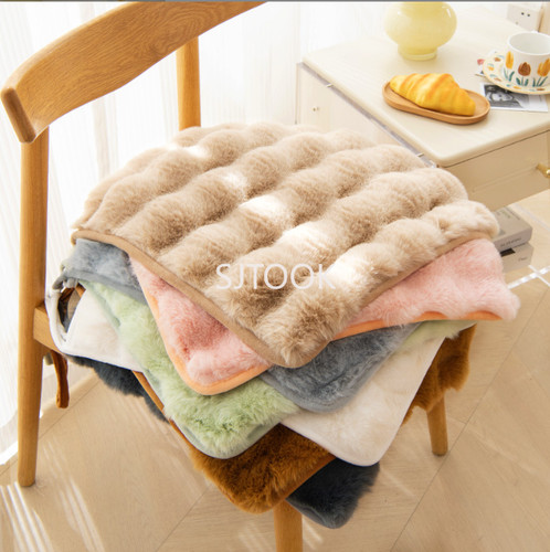 Faux fur plush chair - faux,