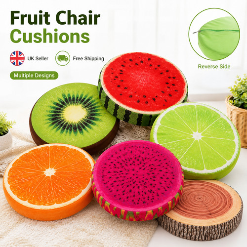 Colorful fruit chair - colorful, cushions