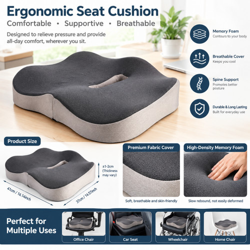 Memory foam seat - foam, cushion